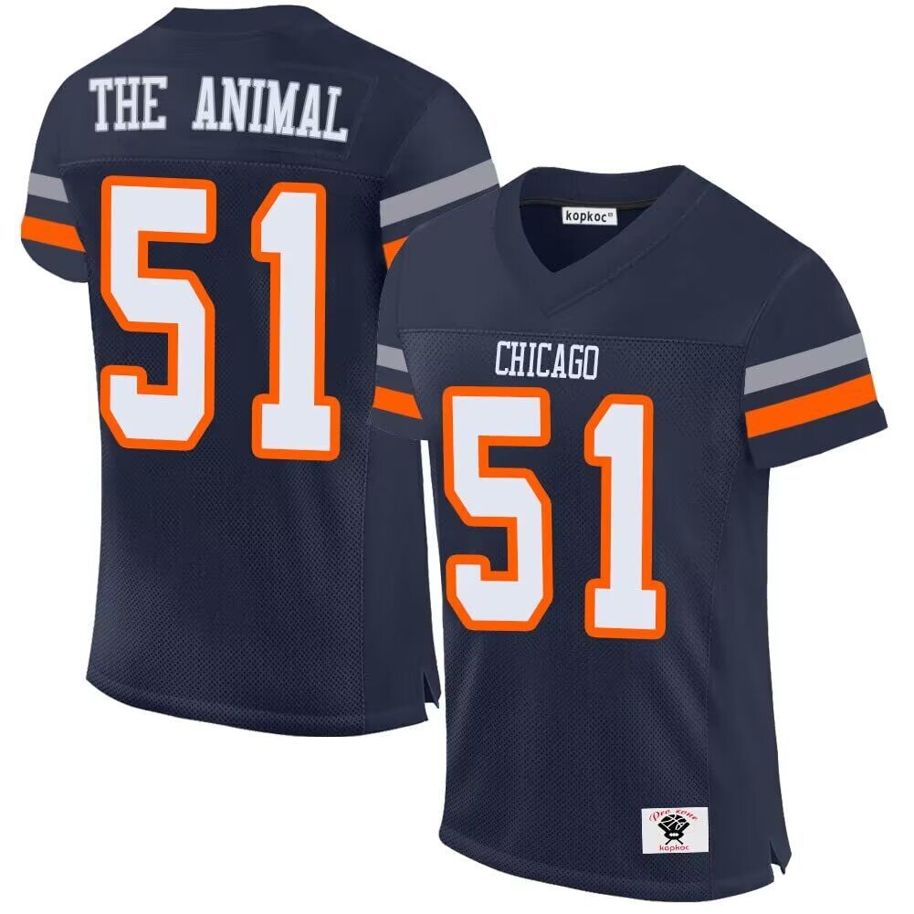 Men Chicago Bears #51 The Animal blue2024 Nike Limited NFL throwback Jersey ->youth nfl jersey->Youth Jersey